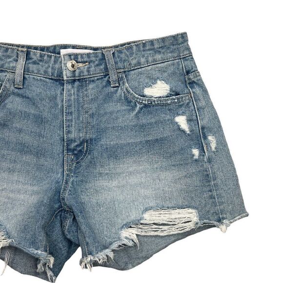 Vervet Women's Distressed High Rise Jean Shorts - Picture 3 of 10